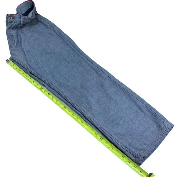 Qruel Red Stitch Straight Leg Denim Jeans Mens Size 32 - Picture 9 of 9